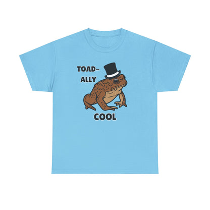 Adult Sizes: Toadally Cool Toad and Frog Tee, Unisex Cotton Shirt, Funny Frog Clothing, Gift for Nature Lovers, Casual Wear for Any Occasion