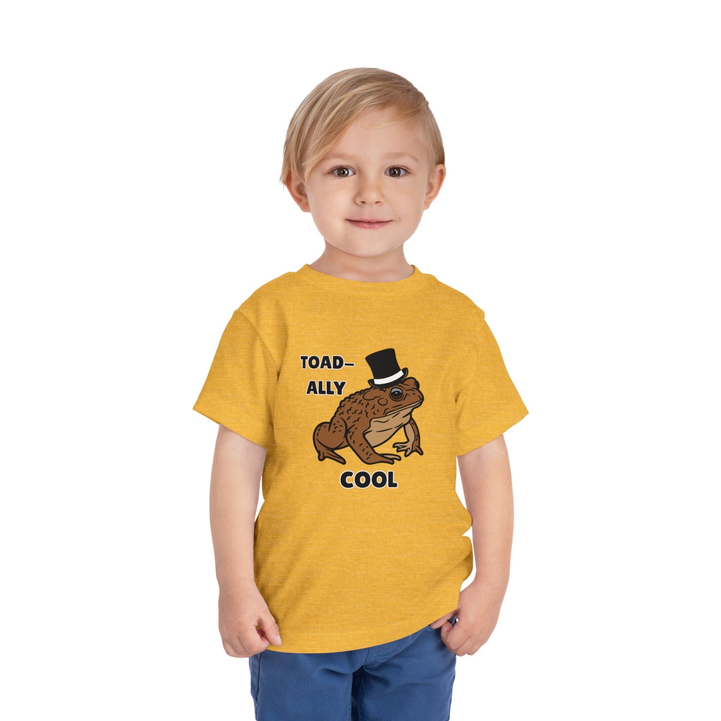 Toddler Sizes: Toad-ally Cool Toad Toddler Tee, Cute Kids Apparel, Fun T-Shirt for Birthdays, Gifts for Animal Lovers, Playful Summer Clothing