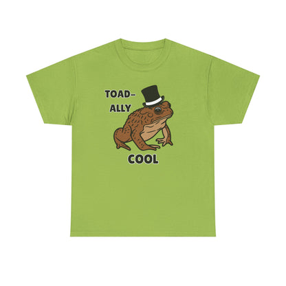 Adult Sizes: Toadally Cool Toad and Frog Tee, Unisex Cotton Shirt, Funny Frog Clothing, Gift for Nature Lovers, Casual Wear for Any Occasion