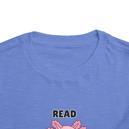 Toddler Sizes: Read Alotl Axolotl Cute Toddler Tee - "Read Alotl" Design, Kids' Short Sleeve T-Shirt, Gift for Book Lovers, Fun Reading Apparel, Toddler Gift Idea