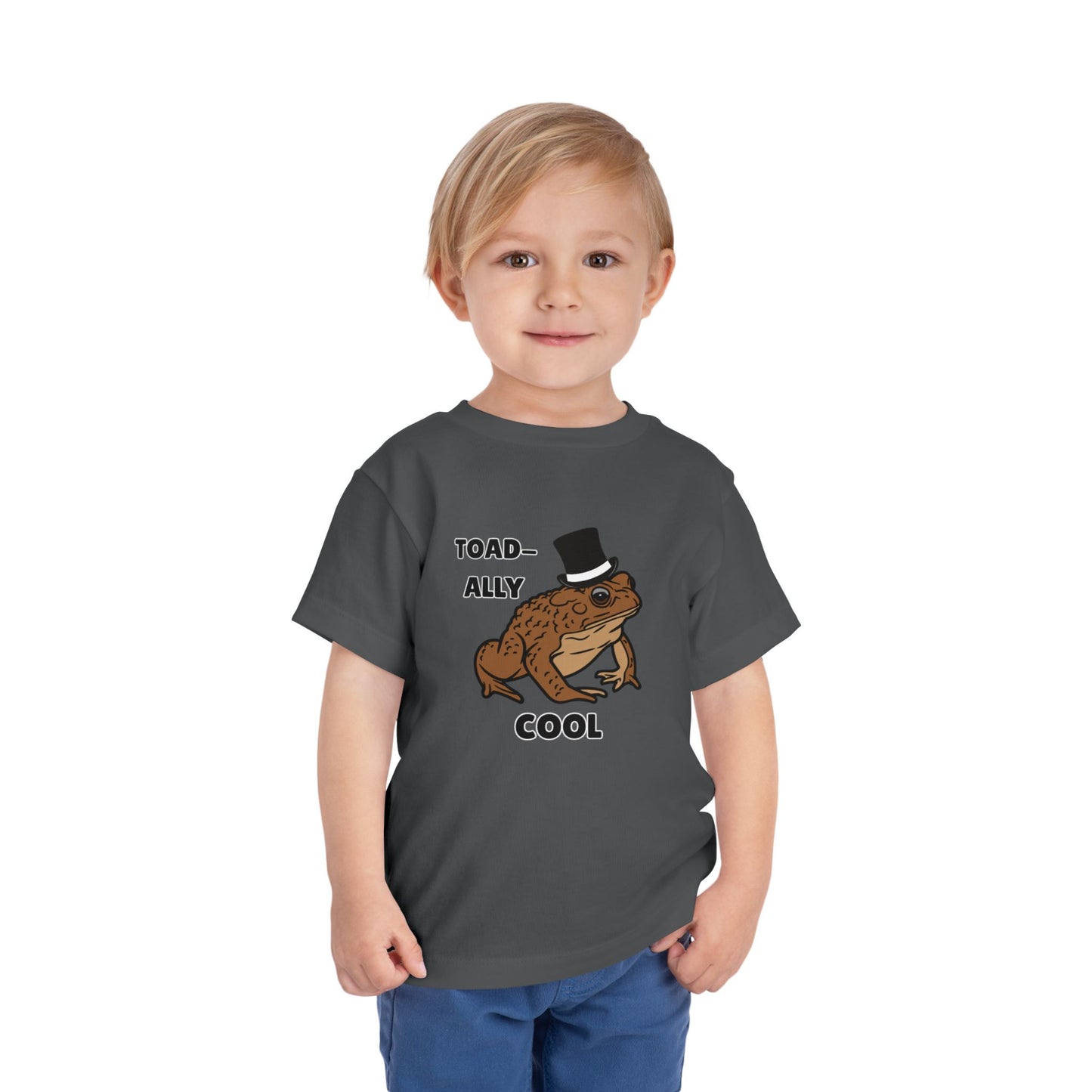 Toddler Sizes: Toad-ally Cool Toad Toddler Tee, Cute Kids Apparel, Fun T-Shirt for Birthdays, Gifts for Animal Lovers, Playful Summer Clothing