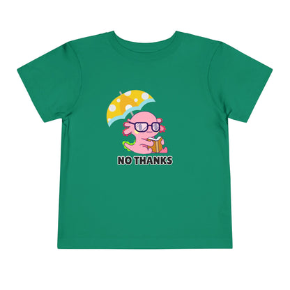 Toddler Sizes: Axolotl "No Thanks" Umbrella T-Shirt, Playful Toddler Tee - 'No Thanks' | Cute Kids Shirt, Funny Toddler Gift, Summer T-Shirt, Casual Wear, Kid's Clothing