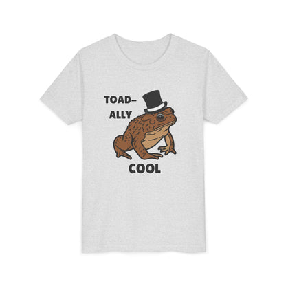 Toad-ally Cool Toad Youth Tee - Fun Frog Design Shirt for Kids, Funny Toad T-Shirt