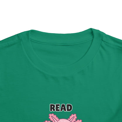 Toddler Sizes: Read Alotl Axolotl Cute Toddler Tee - "Read Alotl" Design, Kids' Short Sleeve T-Shirt, Gift for Book Lovers, Fun Reading Apparel, Toddler Gift Idea