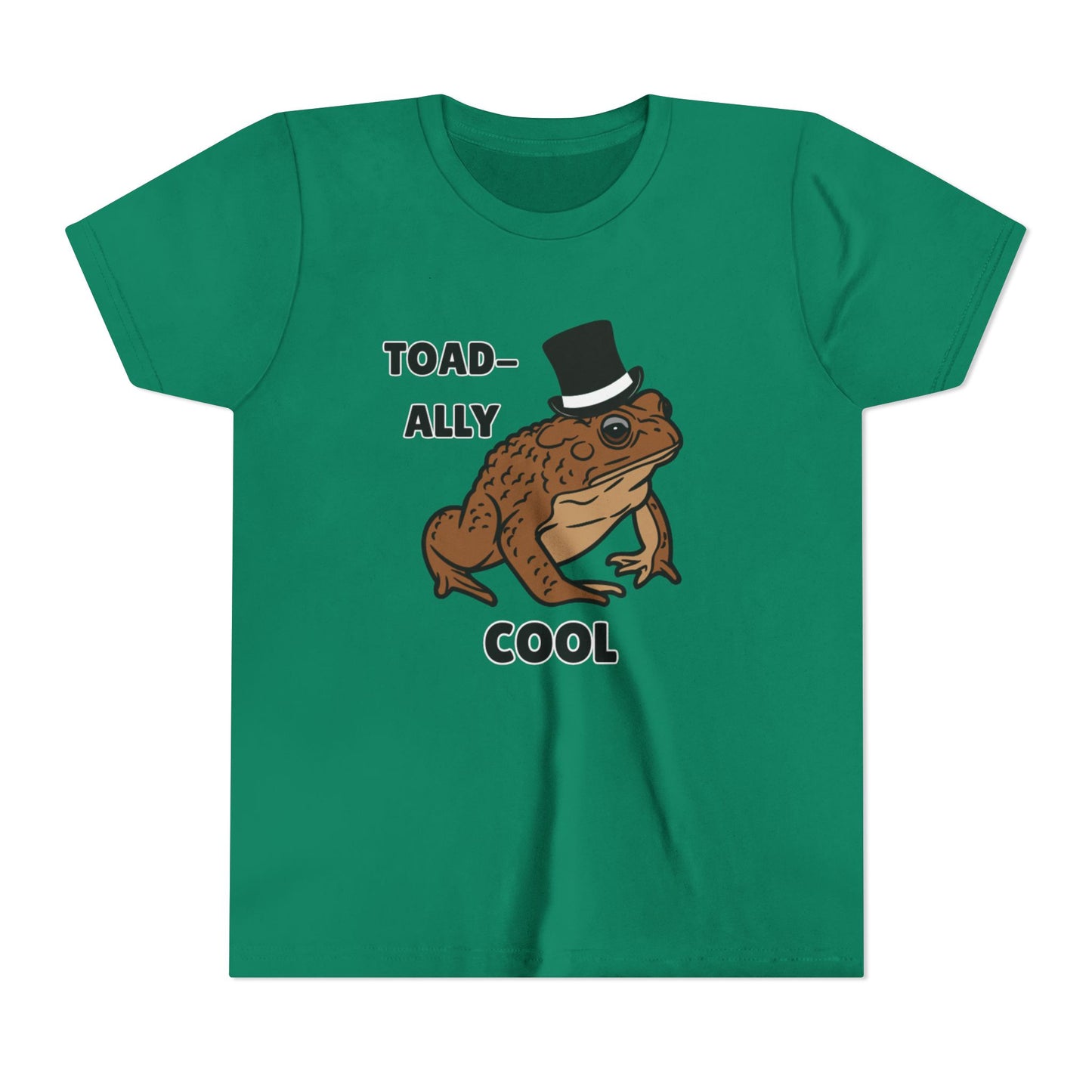 Toad-ally Cool Toad Youth Tee - Fun Frog Design Shirt for Kids, Funny Toad T-Shirt