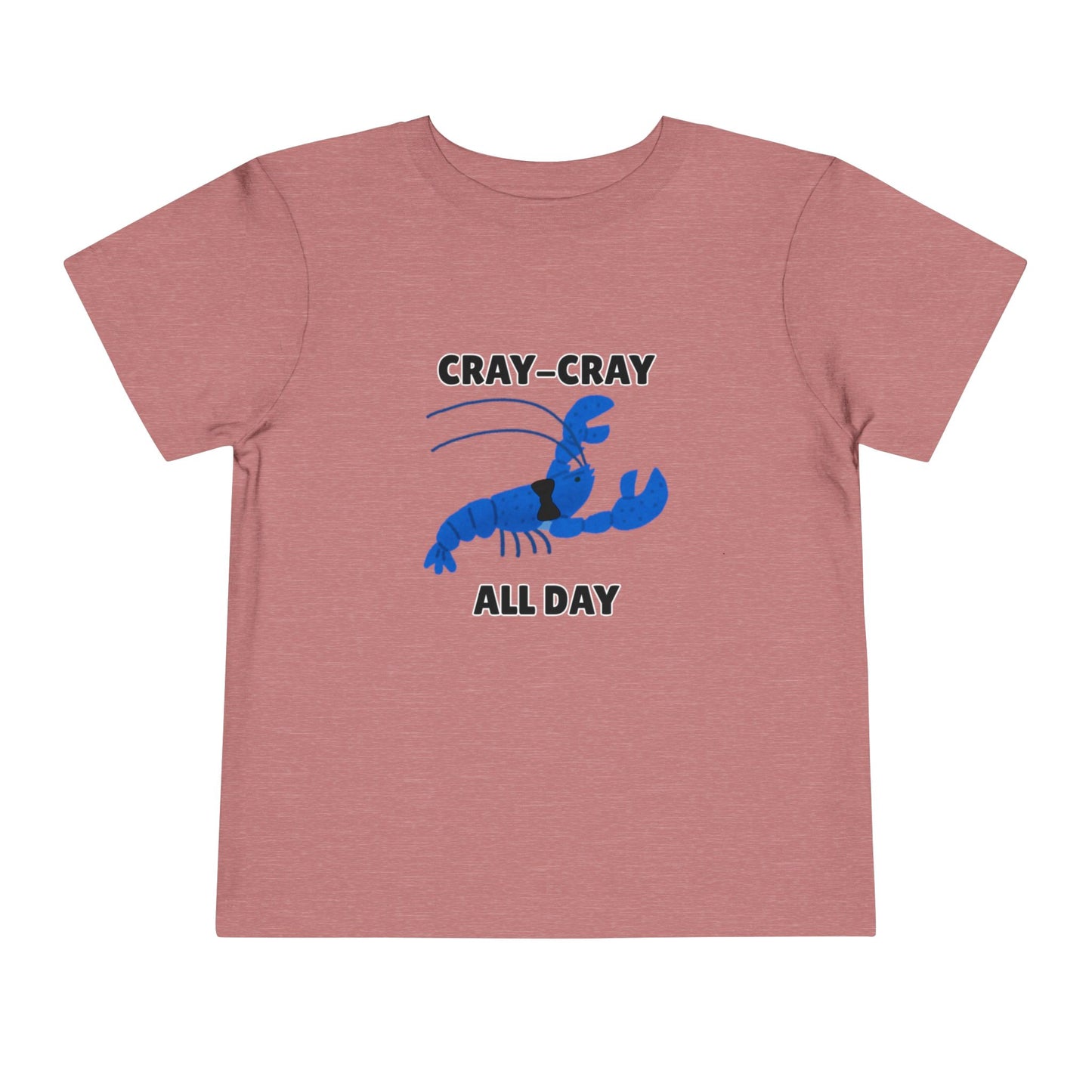 Toddler Sizes: Cray Cray All Day Crayfish Mini Lobster T-Shirt, Cray Cray All Day Tee, Blue Crayfish, Cute Kids Shirt, Funny Summer Shirt, Nautical Ocean Party Outfit, Gift for Little Ones