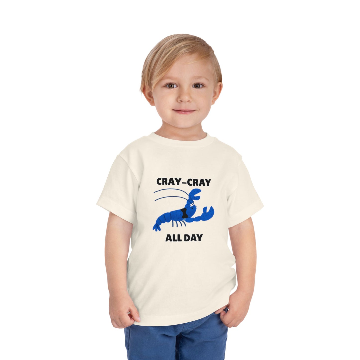 Toddler Sizes: Cray Cray All Day Crayfish Mini Lobster T-Shirt, Cray Cray All Day Tee, Blue Crayfish, Cute Kids Shirt, Funny Summer Shirt, Nautical Ocean Party Outfit, Gift for Little Ones