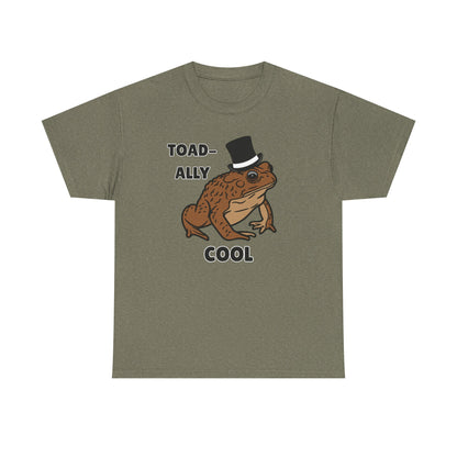 Adult Sizes: Toadally Cool Toad and Frog Tee, Unisex Cotton Shirt, Funny Frog Clothing, Gift for Nature Lovers, Casual Wear for Any Occasion
