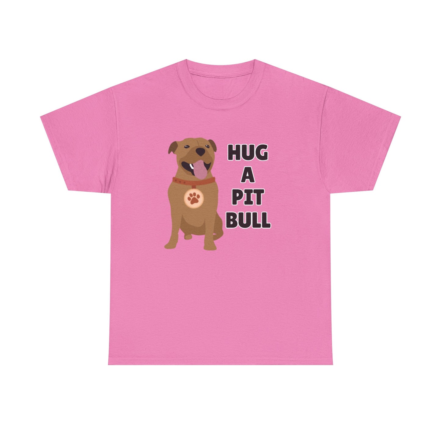 Adult Sizes: Hug a Pit Bull Tee, Animal Rescue T-Shirt, Pit Bull Adoption, Unisex Dog Lover Shirt, Funny Pet Owner Gift, Cute Animal Apparel, Adoption Awareness T-Shirt