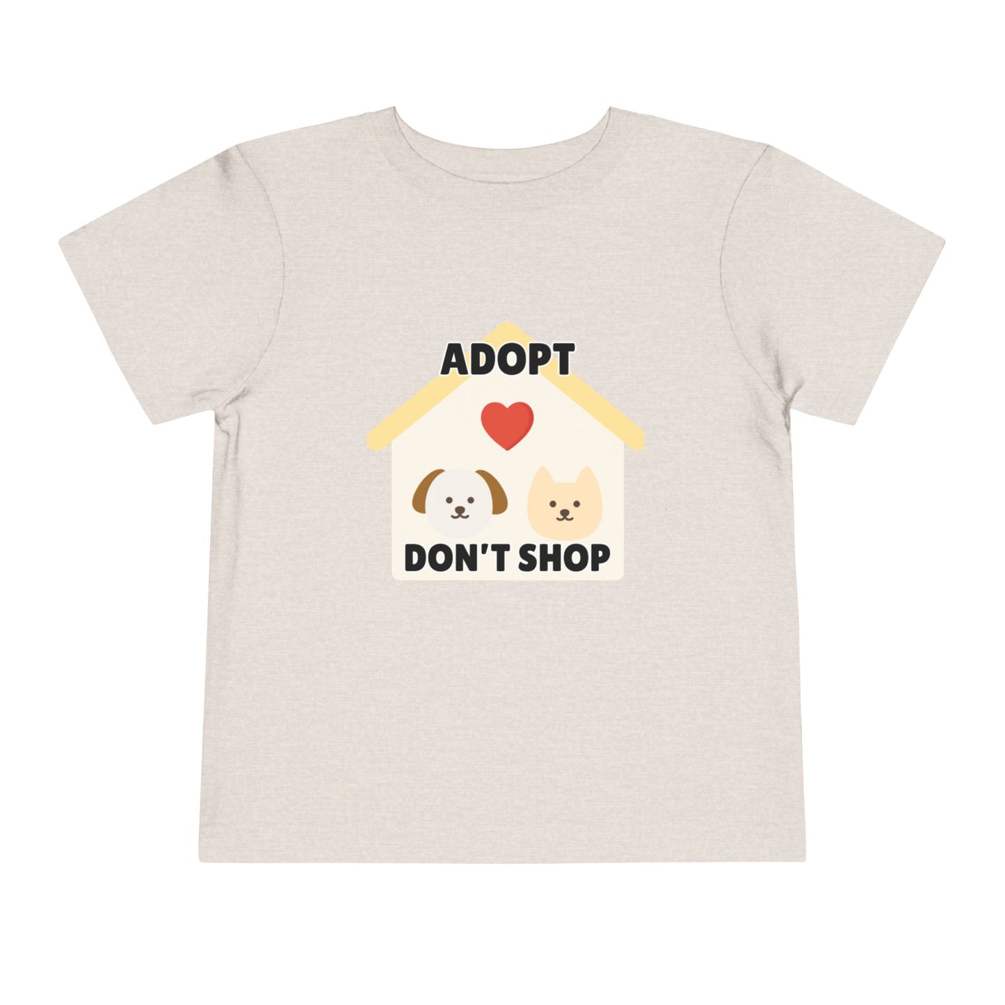 Toddler Sizes: Adopt Don't Shop Toddler Tee, Animal Rescue, Cute Animal Lover Shirt, Kids Apparel, Pet Adoption Awareness, Gift for Animal Lovers