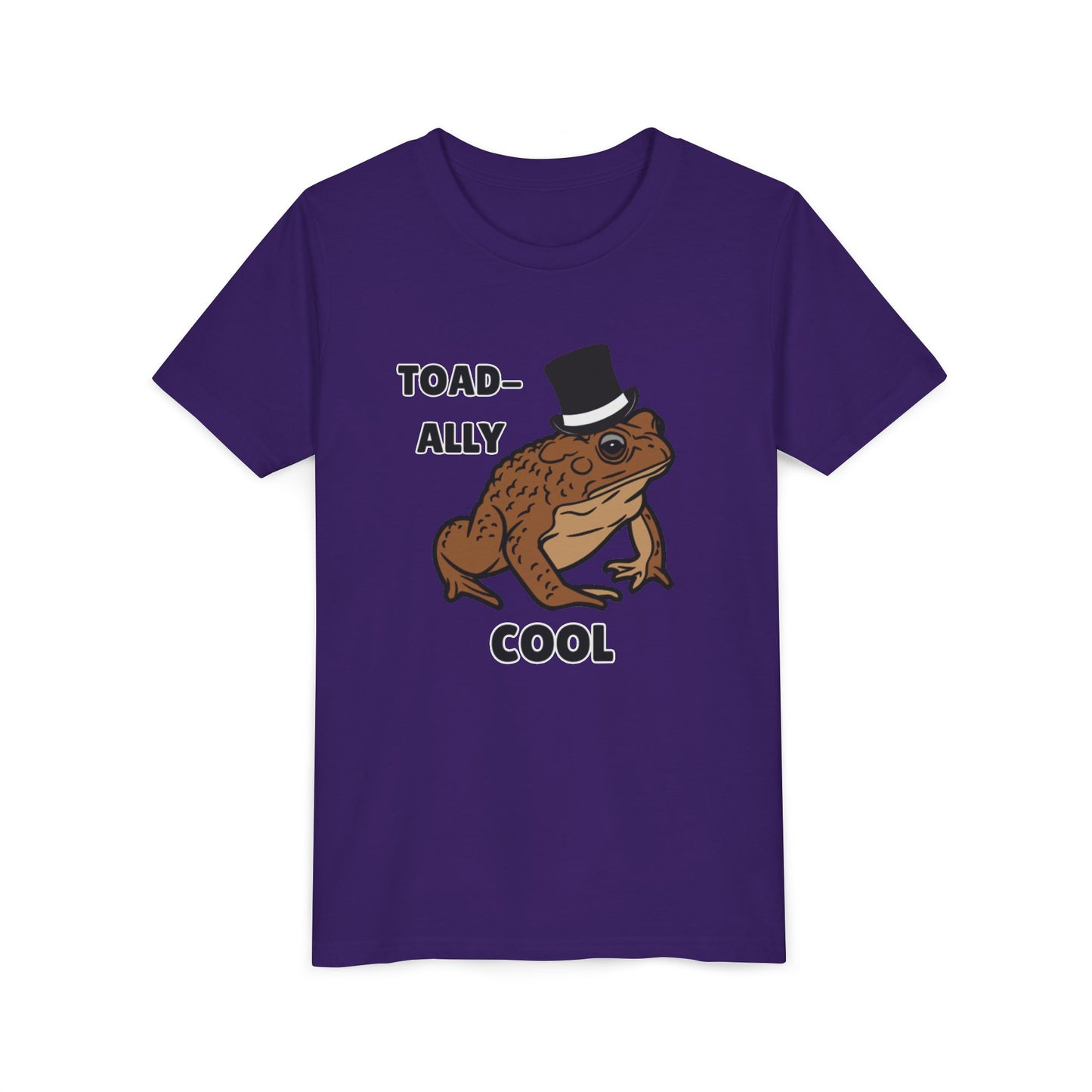 Toad-ally Cool Toad Youth Tee - Fun Frog Design Shirt for Kids, Funny Toad T-Shirt