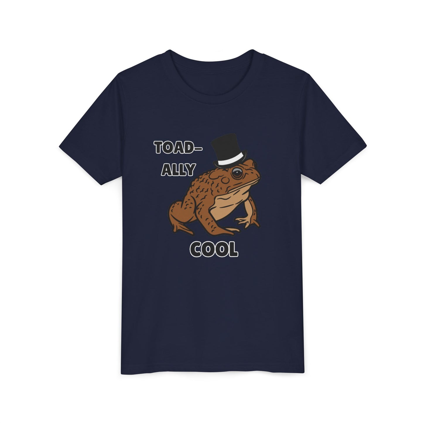Toad-ally Cool Toad Youth Tee - Fun Frog Design Shirt for Kids, Funny Toad T-Shirt