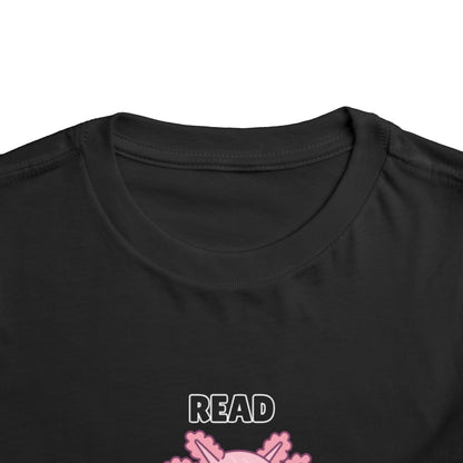 Toddler Sizes: Read Alotl Axolotl Cute Toddler Tee - "Read Alotl" Design, Kids' Short Sleeve T-Shirt, Gift for Book Lovers, Fun Reading Apparel, Toddler Gift Idea
