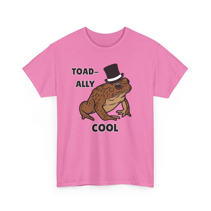 Adult Sizes: Toadally Cool Toad and Frog Tee, Unisex Cotton Shirt, Funny Frog Clothing, Gift for Nature Lovers, Casual Wear for Any Occasion