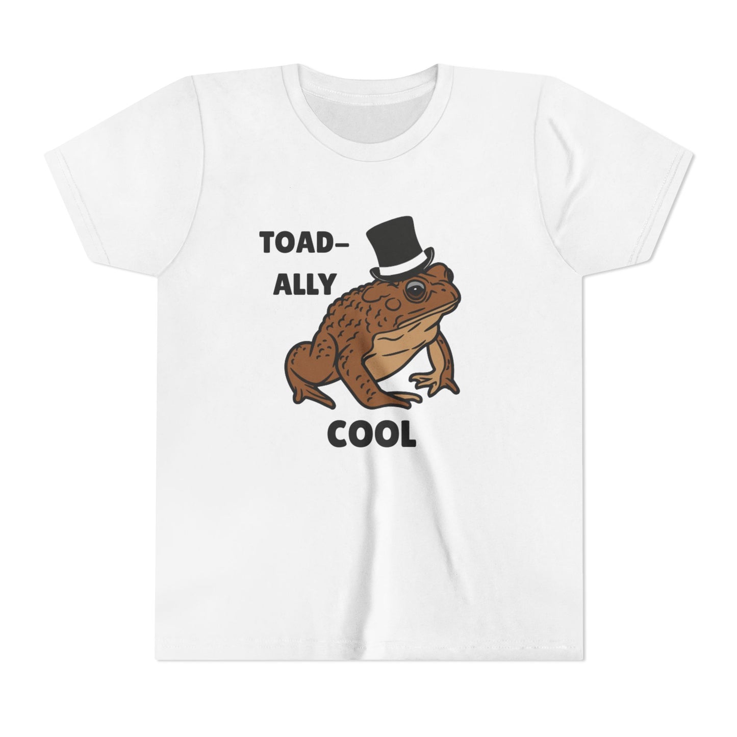 Toad-ally Cool Toad Youth Tee - Fun Frog Design Shirt for Kids, Funny Toad T-Shirt