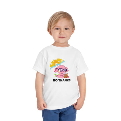 Toddler Sizes: Axolotl "No Thanks" Umbrella T-Shirt, Playful Toddler Tee - 'No Thanks' | Cute Kids Shirt, Funny Toddler Gift, Summer T-Shirt, Casual Wear, Kid's Clothing