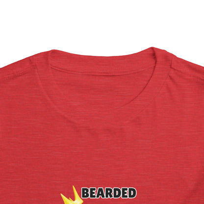 Toddler Sizes: Bearded & Brilliant Bearded Dragon Crown Toddler Tee - Fun Kids Reptile T-Shirt, Playdate Outfit, Unique Toddler Fashion, Cute Child's Clothing