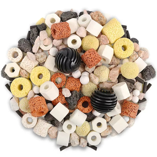 420G Aquarium Filter Media Activated Carbon Ceramic Ring Biological Ball Fish Tank External Internal Filter with Bag