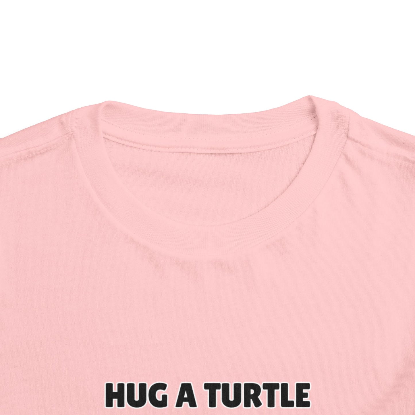 Toddler Sizes: Hug a Turtle Short Sleeve Tee - Hug a Turtle, Cute Kids Shirt, Funny Animal Tee, Eco-Friendly Gift, Summer Outfit
