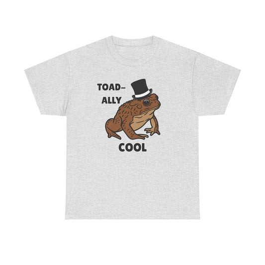 Adult Sizes: Toadally Cool Toad and Frog Tee, Unisex Cotton Shirt, Funny Frog Clothing, Gift for Nature Lovers, Casual Wear for Any Occasion
