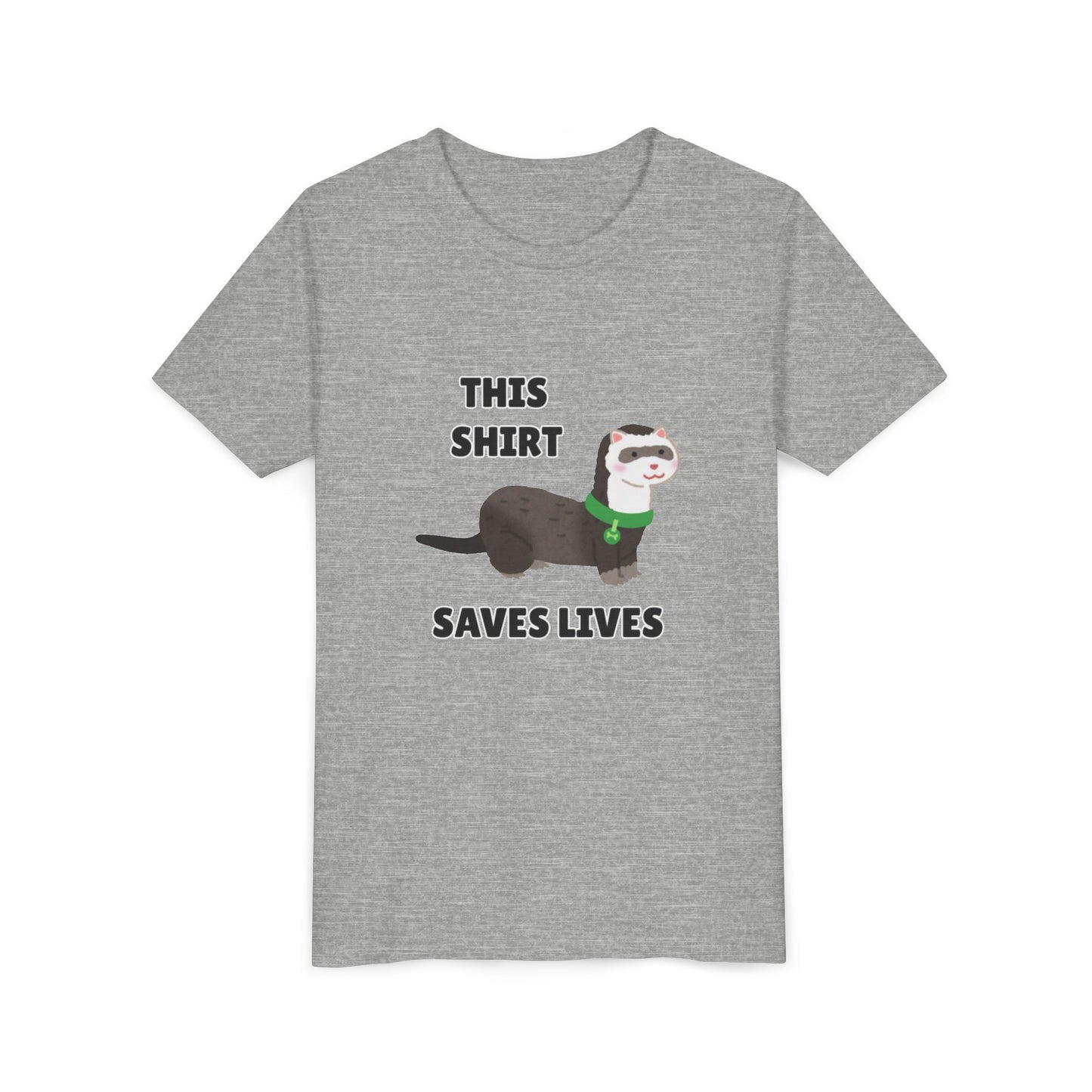 Funny Animal Youth Tee, 'This Shirt Saves Lives' T-Shirt, Cute Kids Shirt, Animal Lover Gift, Animal Rescue