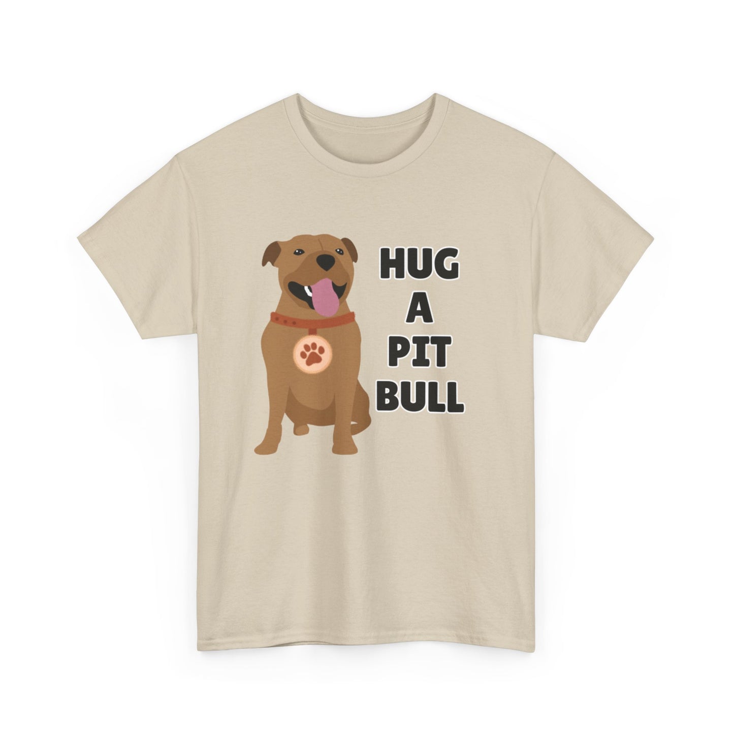 Adult Sizes: Hug a Pit Bull Tee, Animal Rescue T-Shirt, Pit Bull Adoption, Unisex Dog Lover Shirt, Funny Pet Owner Gift, Cute Animal Apparel, Adoption Awareness T-Shirt