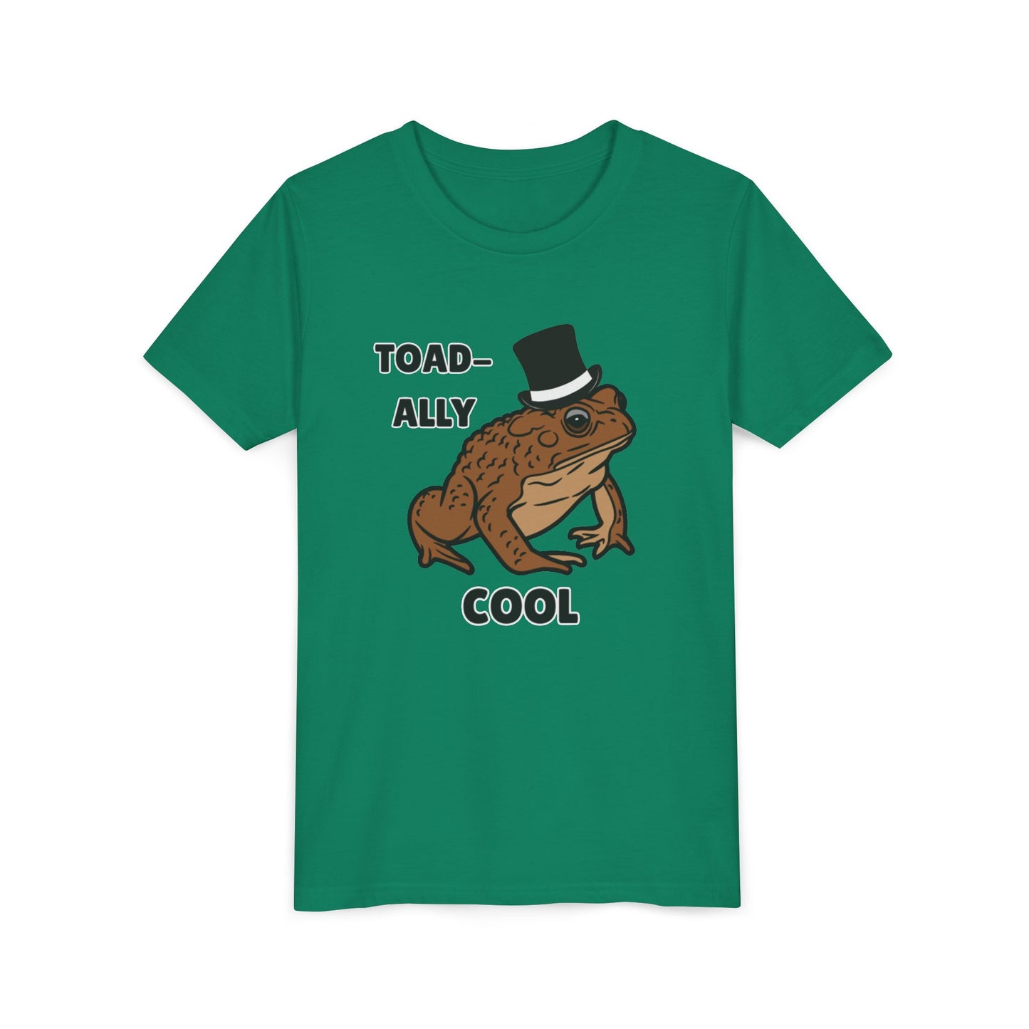 Toad-ally Cool Toad Youth Tee - Fun Frog Design Shirt for Kids, Funny Toad T-Shirt