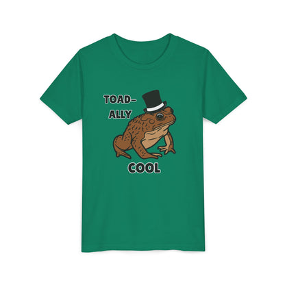 Toad-ally Cool Toad Youth Tee - Fun Frog Design Shirt for Kids, Funny Toad T-Shirt