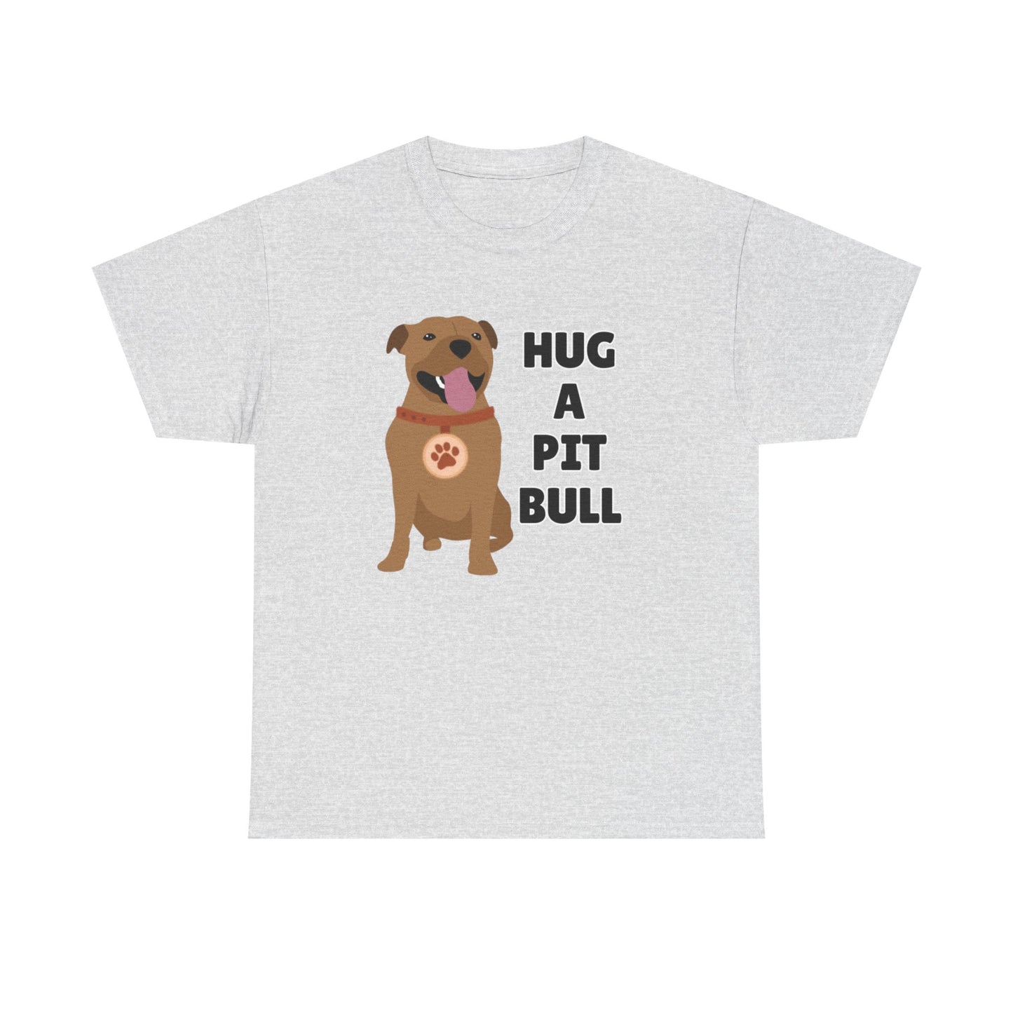 Adult Sizes: Hug a Pit Bull Tee, Animal Rescue T-Shirt, Pit Bull Adoption, Unisex Dog Lover Shirt, Funny Pet Owner Gift, Cute Animal Apparel, Adoption Awareness T-Shirt