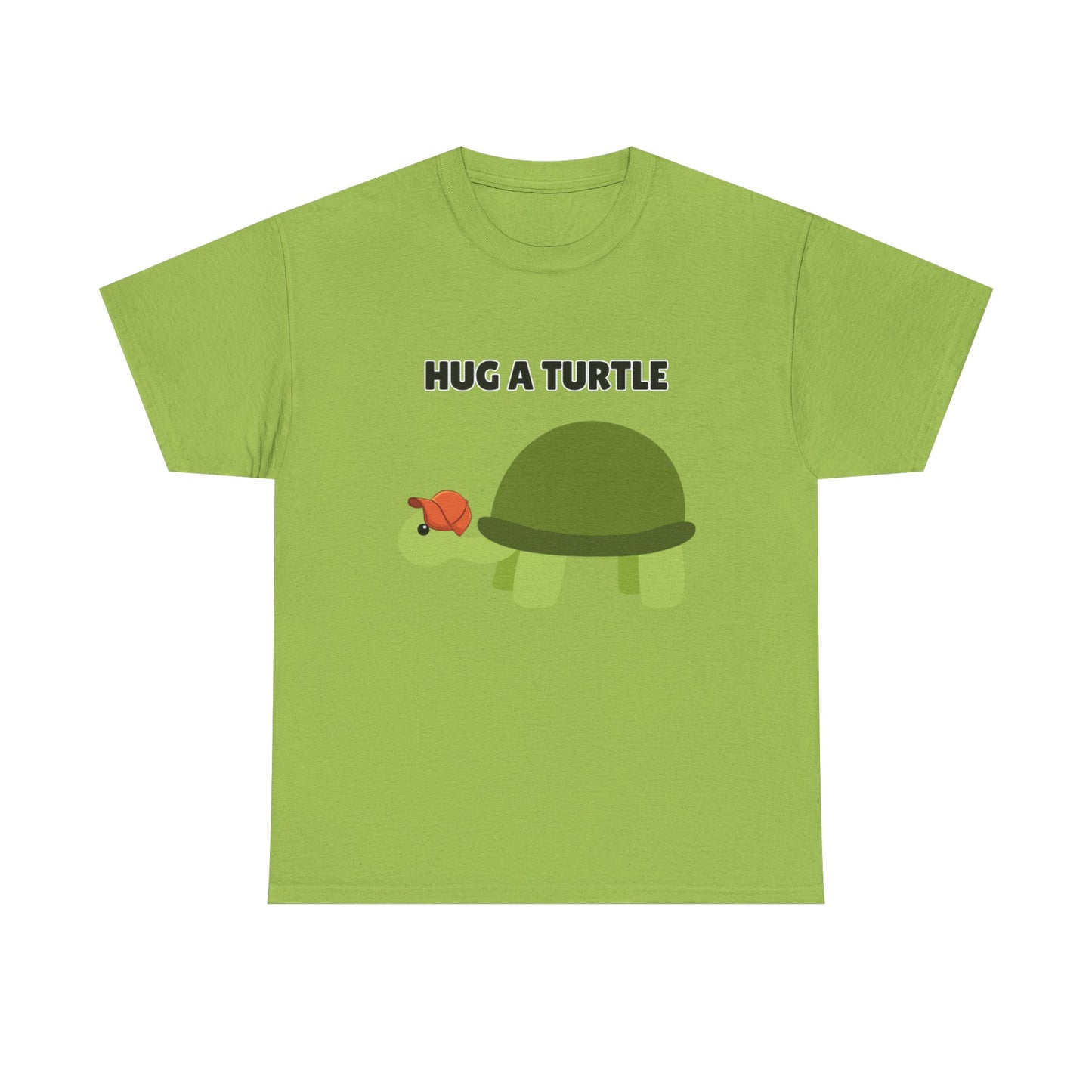 Adult Sizes: Hug a Turtle Unisex Tee | Cute Animal Shirt, Eco-Friendly Fashion, Turtle Lover Gift, Sustainable Apparel, Fun Graphic Tee