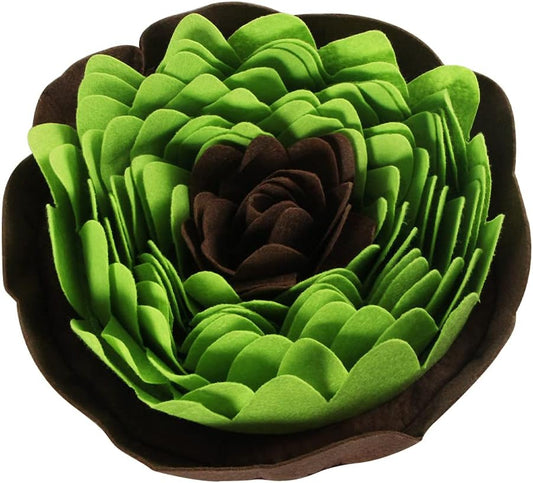 Dog Slow Feeding Mat, Pet Snuffle Mat for Dogs Training Foraging Sniffing Pad Interactive Feed Toy for Cats Dogs Portable Travel Use for Stress Release,Light Green
