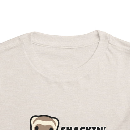 Toddler Sizes: Snackin' and Nappin' Ferret T-Shirt, Adorable Toddler Tee - Snackin' & Nappin', Ferrets, Snacks, Cute Kids Shirt, Birthday Gift, Nursery Wear, Fun Toddler Apparel