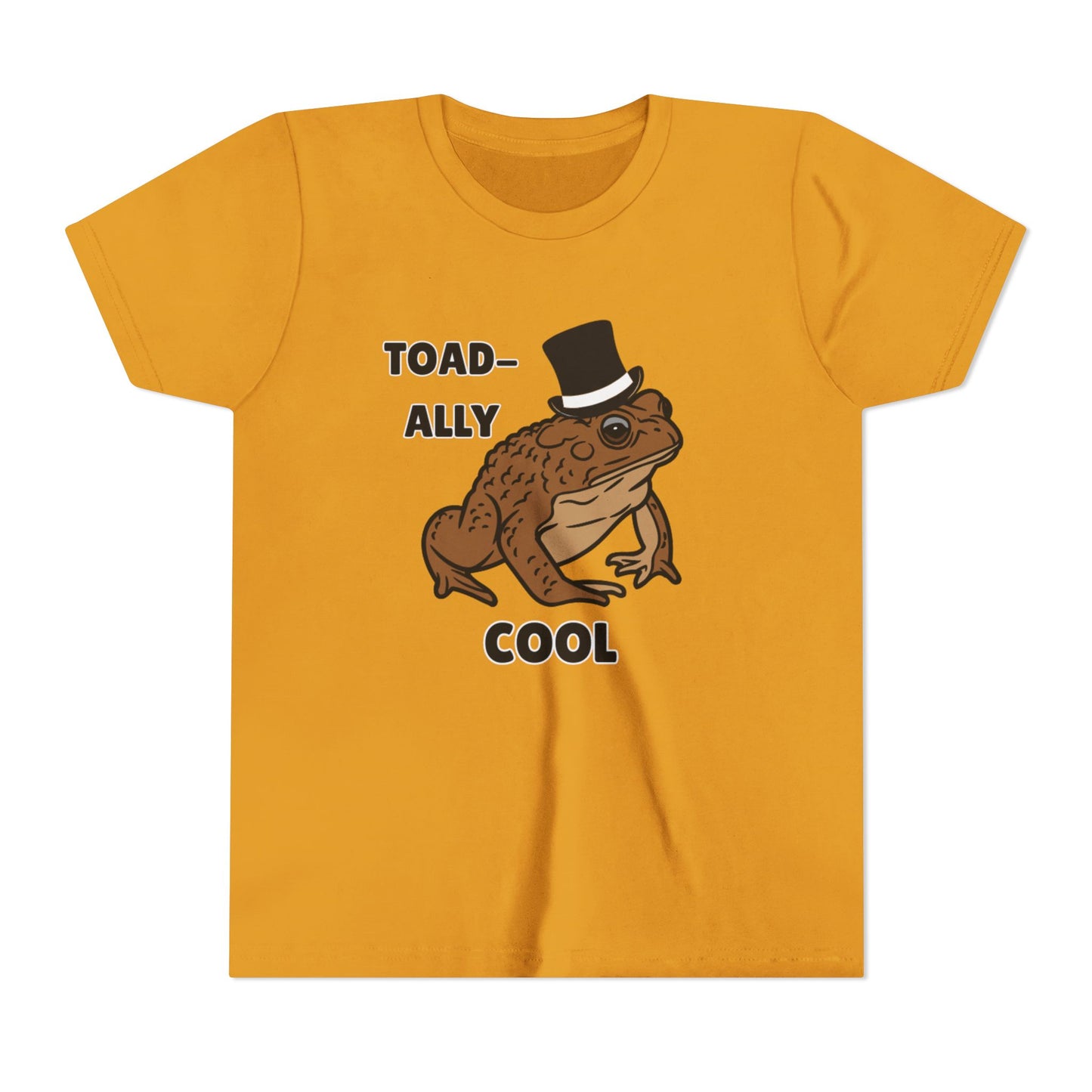 Toad-ally Cool Toad Youth Tee - Fun Frog Design Shirt for Kids, Funny Toad T-Shirt