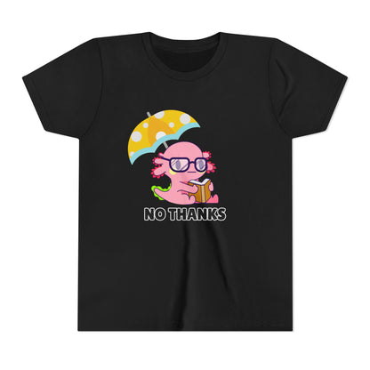 Axolotl "No Thanks" Umbrella Youth Short Sleeve Tee