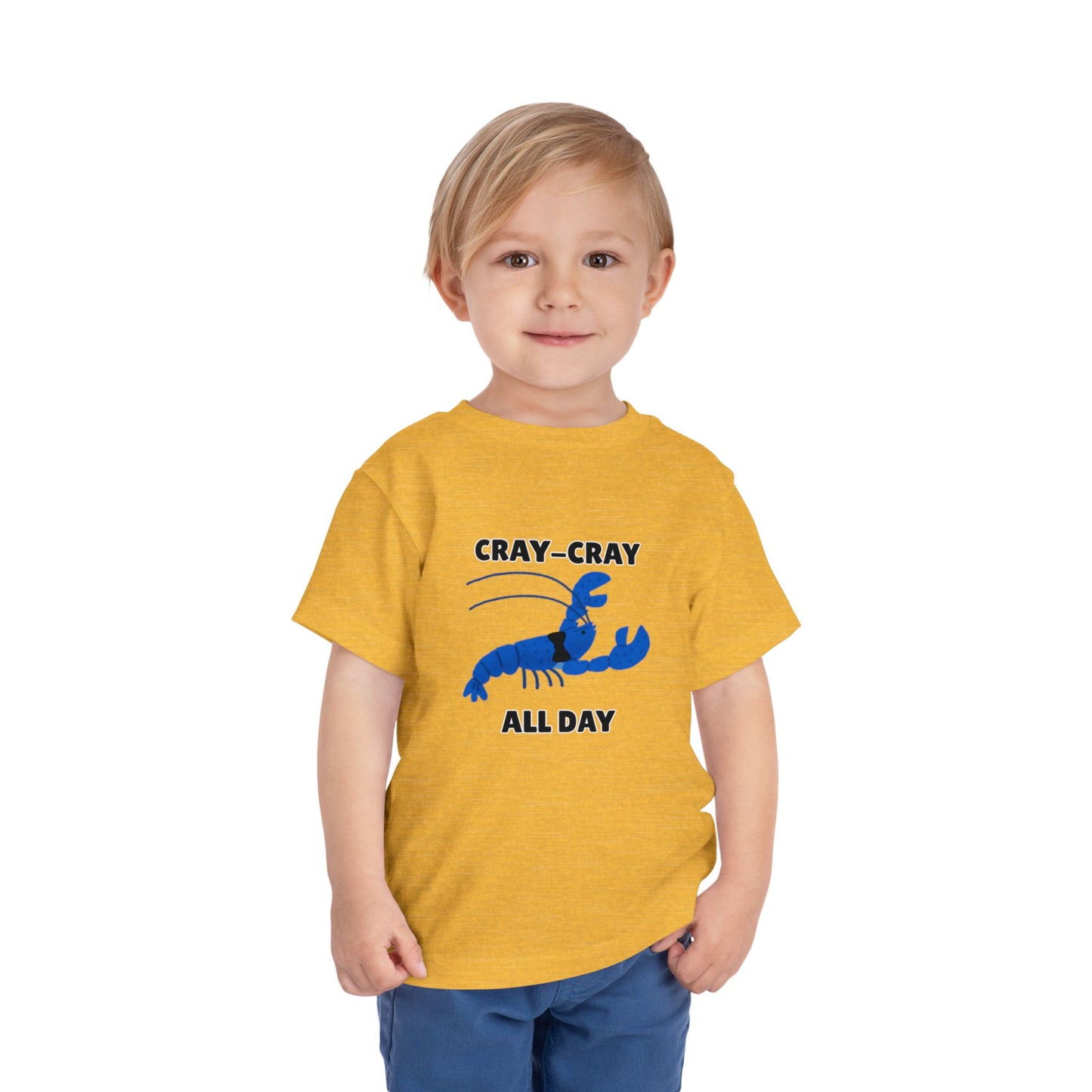 Toddler Sizes: Cray Cray All Day Crayfish Mini Lobster T-Shirt, Cray Cray All Day Tee, Blue Crayfish, Cute Kids Shirt, Funny Summer Shirt, Nautical Ocean Party Outfit, Gift for Little Ones