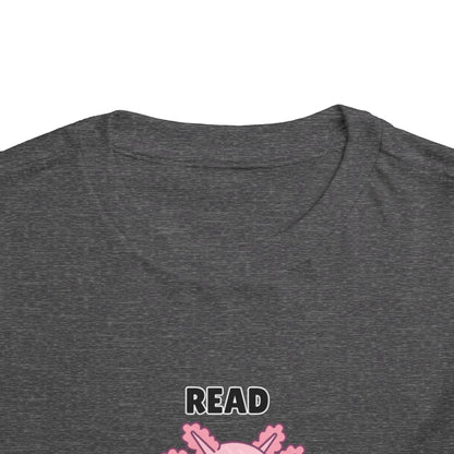 Toddler Sizes: Read Alotl Axolotl Cute Toddler Tee - "Read Alotl" Design, Kids' Short Sleeve T-Shirt, Gift for Book Lovers, Fun Reading Apparel, Toddler Gift Idea