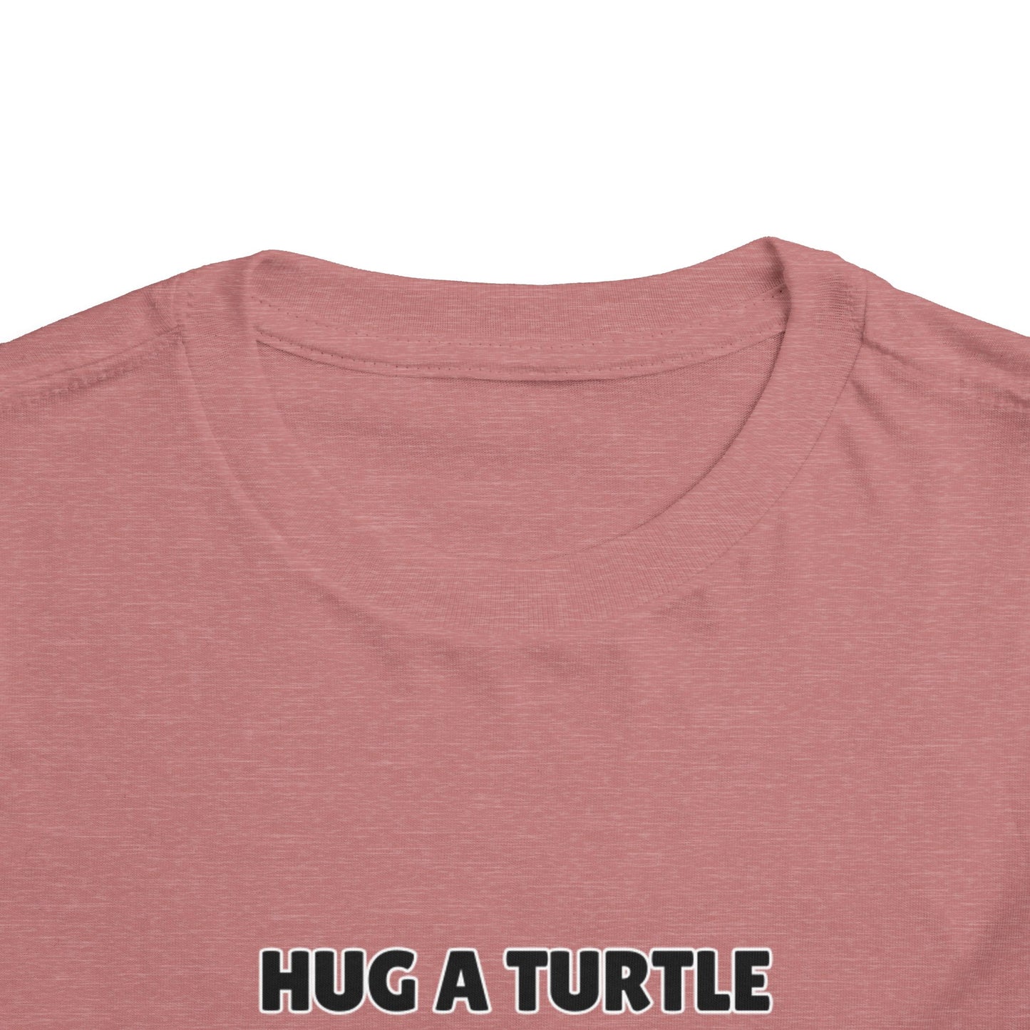 Toddler Sizes: Hug a Turtle Short Sleeve Tee - Hug a Turtle, Cute Kids Shirt, Funny Animal Tee, Eco-Friendly Gift, Summer Outfit