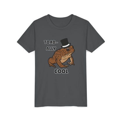 Toad-ally Cool Toad Youth Tee - Fun Frog Design Shirt for Kids, Funny Toad T-Shirt