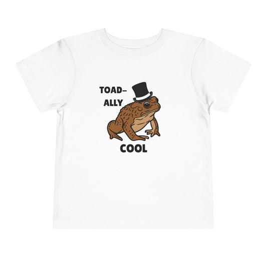 Toddler Sizes: Toad-ally Cool Toad Toddler Tee, Cute Kids Apparel, Fun T-Shirt for Birthdays, Gifts for Animal Lovers, Playful Summer Clothing