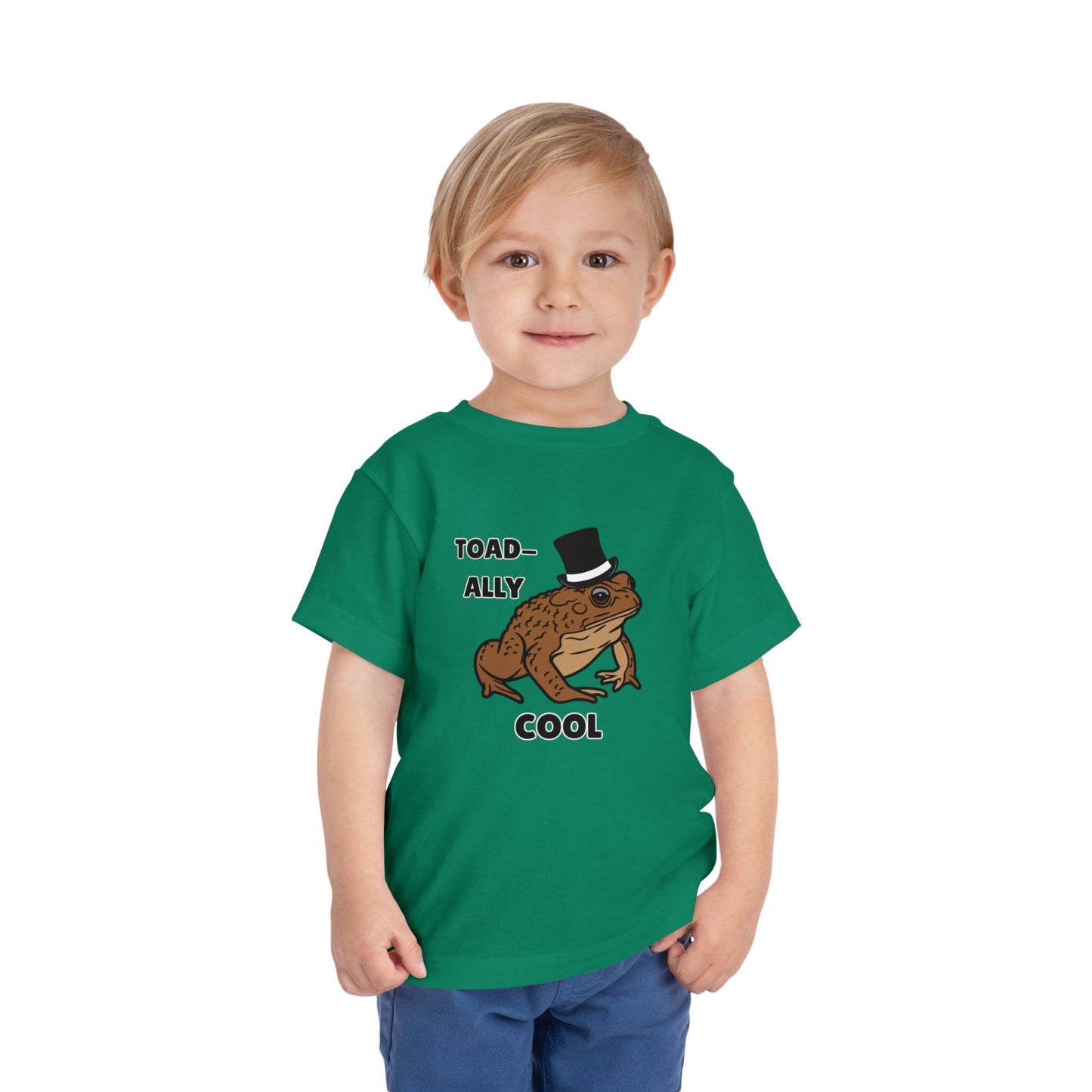 Toddler Sizes: Toad-ally Cool Toad Toddler Tee, Cute Kids Apparel, Fun T-Shirt for Birthdays, Gifts for Animal Lovers, Playful Summer Clothing