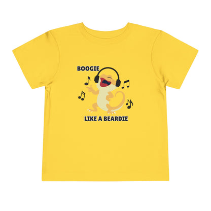 Toddler Sizes: Boogie like a Beardie Bearded Dragon Music Tee - Boogie Like A Beardie, Fun Kids T-Shirt, Playful Party Wear, Gift for Little Ones, Cute Summer Outfit