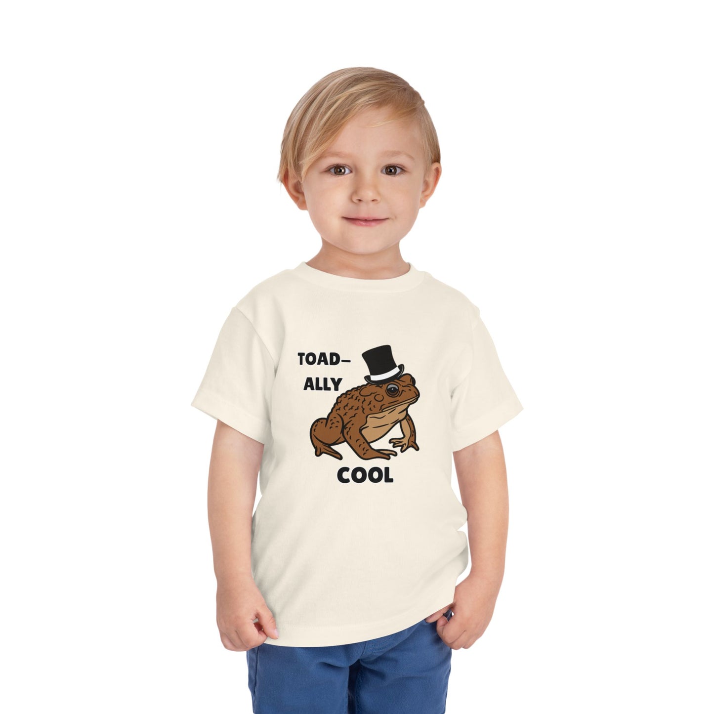 Toddler Sizes: Toad-ally Cool Toad Toddler Tee, Cute Kids Apparel, Fun T-Shirt for Birthdays, Gifts for Animal Lovers, Playful Summer Clothing
