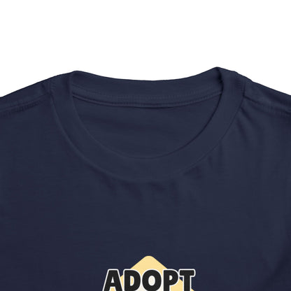 Toddler Sizes: Adopt Don't Shop Toddler Tee, Animal Rescue, Cute Animal Lover Shirt, Kids Apparel, Pet Adoption Awareness, Gift for Animal Lovers