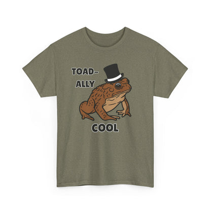 Adult Sizes: Toadally Cool Toad and Frog Tee, Unisex Cotton Shirt, Funny Frog Clothing, Gift for Nature Lovers, Casual Wear for Any Occasion