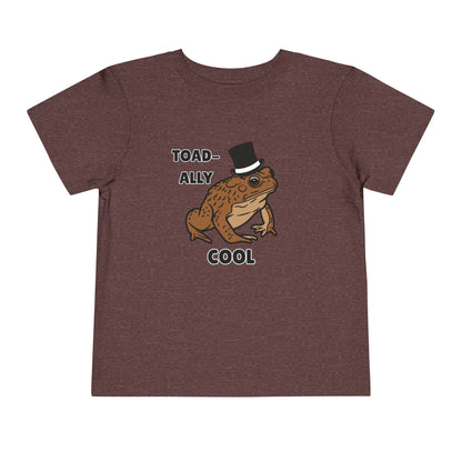Toddler Sizes: Toad-ally Cool Toad Toddler Tee, Cute Kids Apparel, Fun T-Shirt for Birthdays, Gifts for Animal Lovers, Playful Summer Clothing