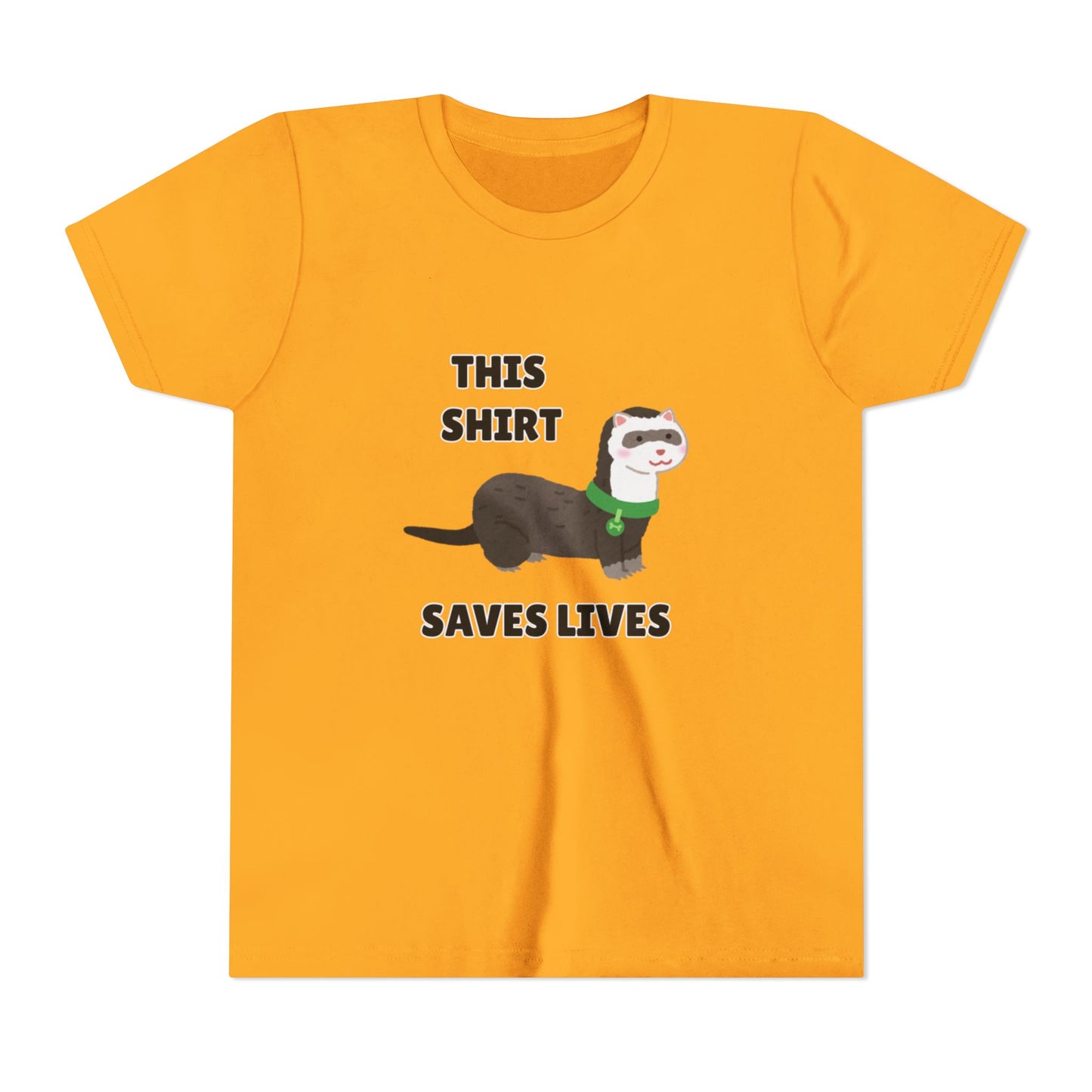 Funny Animal Youth Tee, 'This Shirt Saves Lives' T-Shirt, Cute Kids Shirt, Animal Lover Gift, Animal Rescue