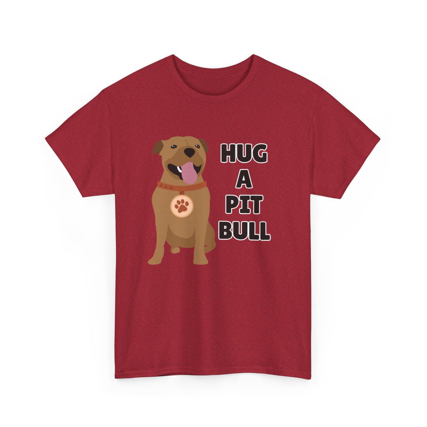 Adult Sizes: Hug a Pit Bull Tee, Animal Rescue T-Shirt, Pit Bull Adoption, Unisex Dog Lover Shirt, Funny Pet Owner Gift, Cute Animal Apparel, Adoption Awareness T-Shirt