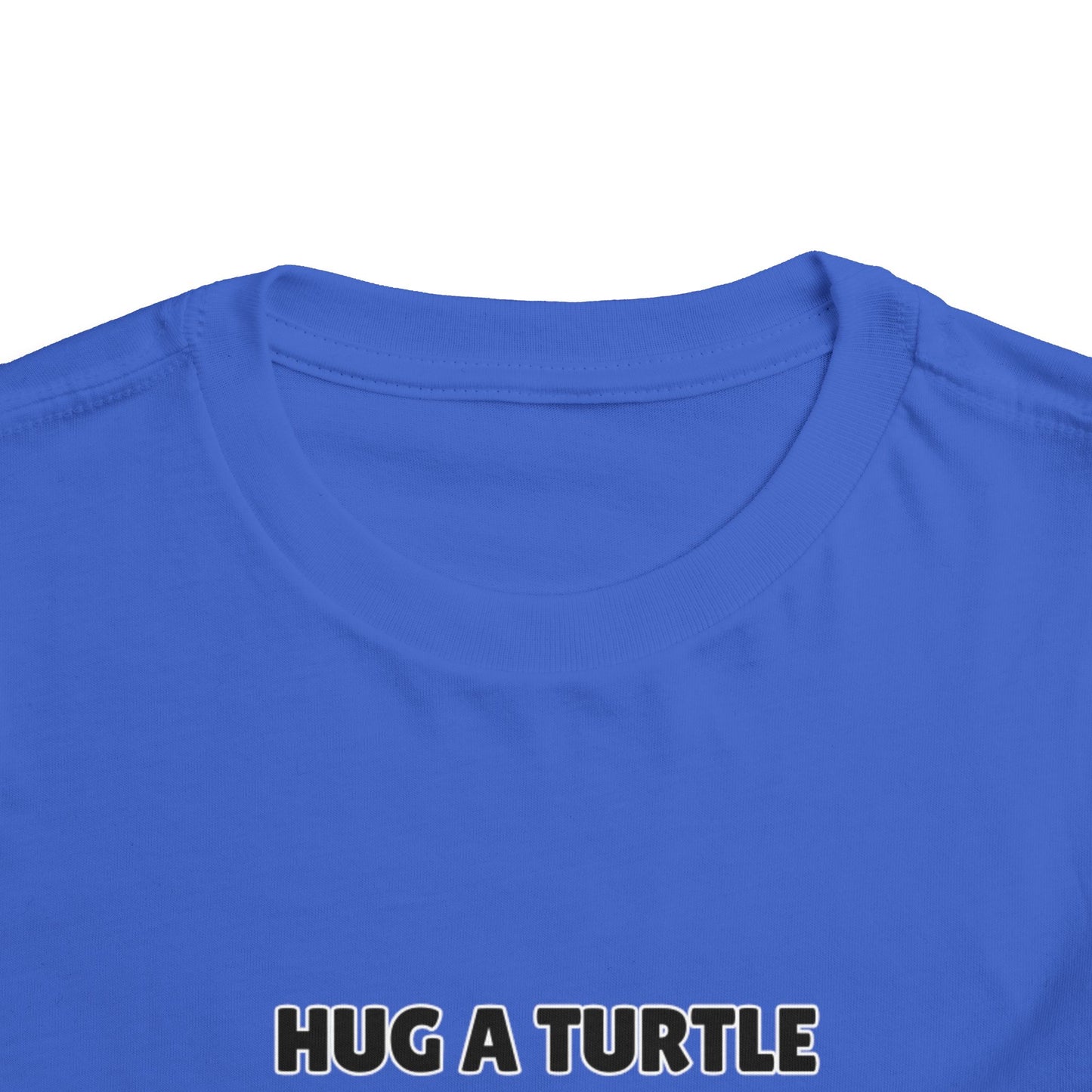 Toddler Sizes: Hug a Turtle Short Sleeve Tee - Hug a Turtle, Cute Kids Shirt, Funny Animal Tee, Eco-Friendly Gift, Summer Outfit