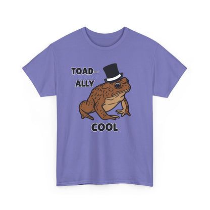 Adult Sizes: Toadally Cool Toad and Frog Tee, Unisex Cotton Shirt, Funny Frog Clothing, Gift for Nature Lovers, Casual Wear for Any Occasion