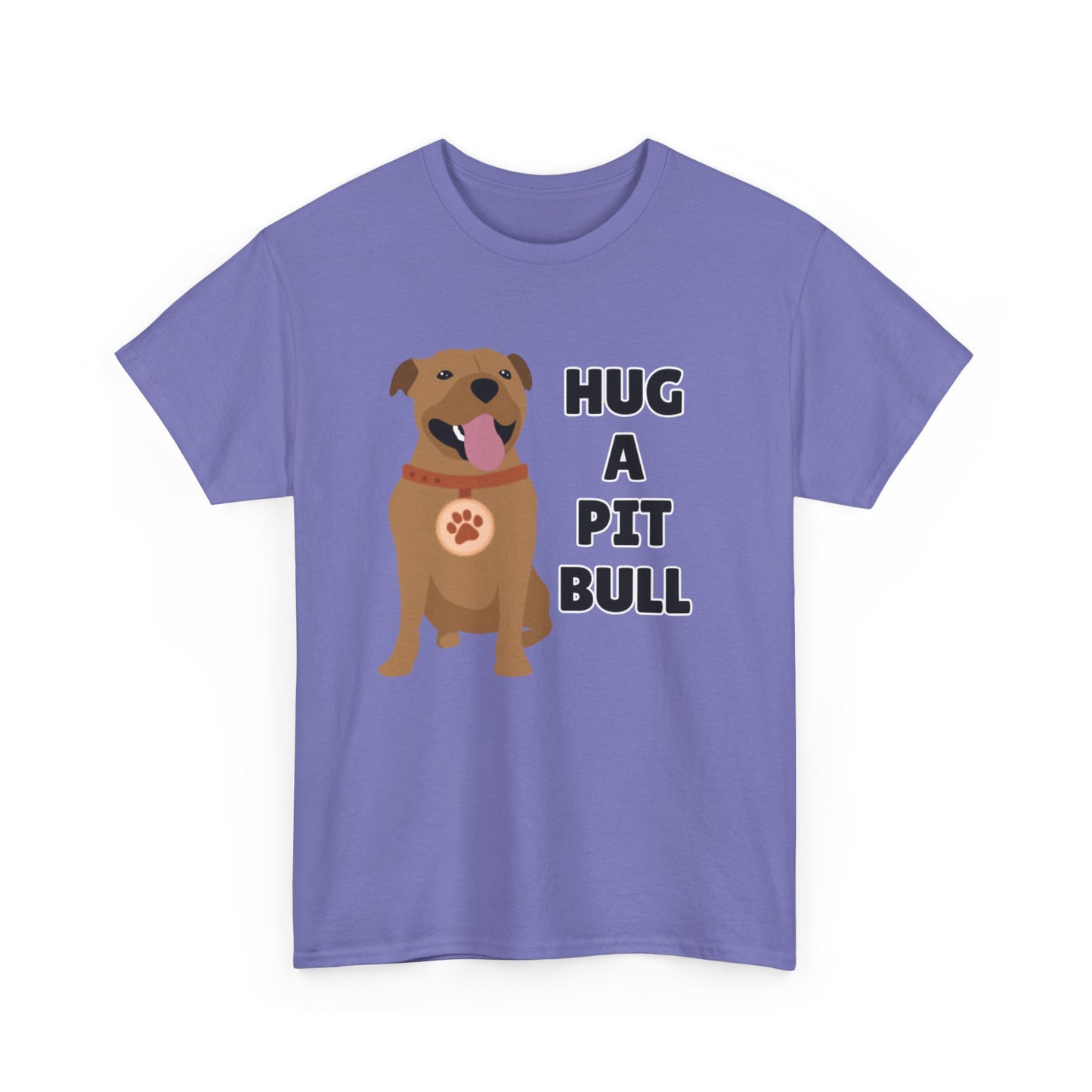 Adult Sizes: Hug a Pit Bull Tee, Animal Rescue T-Shirt, Pit Bull Adoption, Unisex Dog Lover Shirt, Funny Pet Owner Gift, Cute Animal Apparel, Adoption Awareness T-Shirt